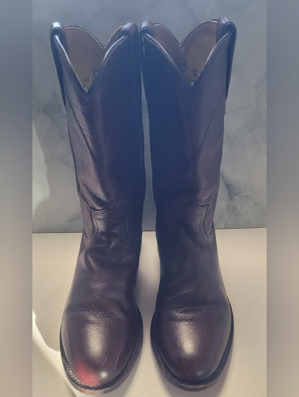 Justin Women's Dark Brown Leather Boots